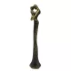 Figurină mamă cu copil Giftdeco E43586, rășină, auriu-negru, 5,5 x 5,2 x 26,8 cm