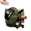 Pușculiță decorativă Giftdeco CE03852, pirat cu comoară, rășină, 14,3 x 10,3 x 11,4 cm