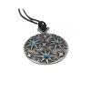 Colier Giftdeco EST34, motiv stele, finisaj argintiu, cristale albastre, 45-62 cm