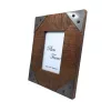 Ramă foto Giftdeco 30374A, lemn de mango și metal, foto 10 x 15 cm, 27,5 x 22,5 cm, stil vintage