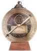 Astrolab decorativ Hemisferium H35, lemn, înălțime 24,5 cm, diametru 20 cm, stil modern, renaștere