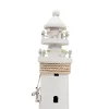Far decorativ Giftdeco DT2509 din lemn, 9,5 x 9,5 x 25 cm, stil nautic
