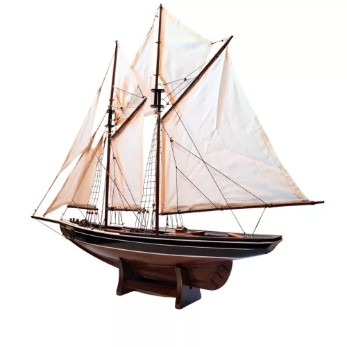 Machetă navală Bluenose Giftdeco 518-78B – 78 x 11,5 x 66 cm, lemn și pânză