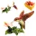 Casetă decorativă Giftdeco HX357 în formă de colibri, metal și cristale, 8 x 5,5 x 7 cm