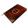 Caiet premium Giftdeco EE1, copertă din lemn, format A5, 108 pagini, maro