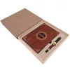 Set cadou premium Giftdeco EE2, notes A5 din lemn, pix si cutie