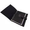 Jurnal A5 Giftdeco EE4 din piele naturala, negru, stil retro
