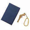 Breloc Giftdeco KRT19A, alamă, lățime 2,5 cm, lungime 5 cm