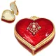 Cutie pentru bijuterii Giftdeco B0767-06RD, metal, 4,4 x 4 x 2 cm