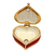 Cutie pentru bijuterii Giftdeco B0767-06RD, metal, 4,4 x 4 x 2 cm