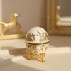 Cutie pentru bijuterii Giftdeco B0794-00, metal, 4,5 x 4,5 x 6,3 cm