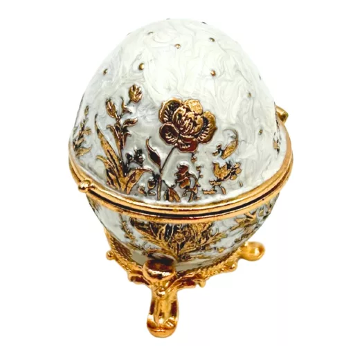 Cutie pentru bijuterii Giftdeco B0794-00, metal, 4,5 x 4,5 x 6,3 cm