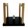 Pendul Newton decorativ Giftdeco YG130 – oțel și lemn, 15,5 x 14 x 13,5 cm
