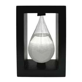   Barometru Fitzroy Giftdeco BAW1, sticlă și MDF negru, 14 cm