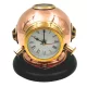 Busolă Giftdeco TC032, alamă și lemn, înălțime 16 cm, diametru 16 cm, stil retro, vintage, nautic