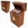 Set de cărți Giftdeco DNU-2985 în cutie din lemn, simbol pică, 11 x 8 x 4,5 cm