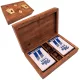 Set de jocuri Giftdeco DNU-2790, lemn, alama si plastic, 18 x 12 x 4 cm