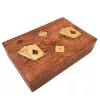 Set de jocuri Giftdeco DNU-2790, lemn, alama si plastic, 18 x 12 x 4 cm