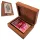 Set de cărți Giftdeco DNU-3025 în cutie din lemn cu plăcuță Rege, aluminiu, 11,5 x 8 x 4 cm