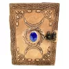 Jurnal Giftdeco H076, piele de bivol și metal, 18 x 13 cm, stil retro, vintage