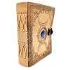 Jurnal Giftdeco H076, piele de bivol și metal, 18 x 13 cm, stil retro, vintage