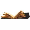 Jurnal Giftdeco H076, piele de bivol și metal, 18 x 13 cm, stil retro, vintage