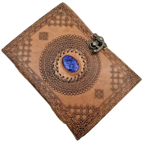Jurnal Giftdeco AH16, piele de bivol, 18 x 13 cm, stil retro