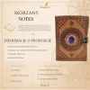 Jurnal Giftdeco AH16, piele de bivol, 18 x 13 cm, stil retro