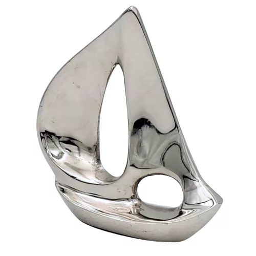 Machetă navala Giftdeco VS27, aluminiu, 11 cm x 3 cm x 12,5 cm, stil nautic, industrial, modern