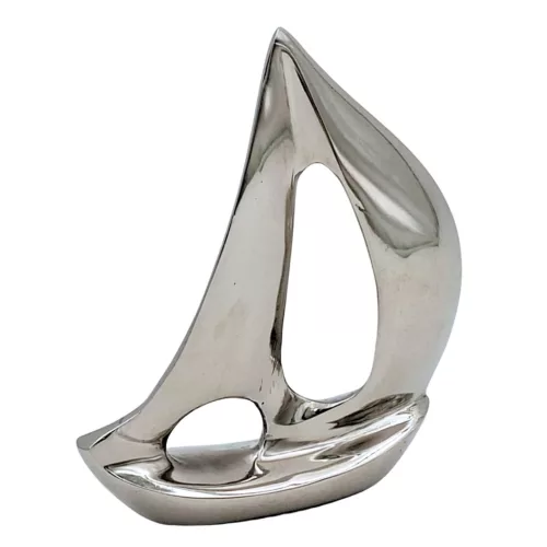 Machetă navala Giftdeco VS27, aluminiu, 11 cm x 3 cm x 12,5 cm, stil nautic, industrial, modern