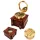 Busolă Giftdeco CB5L, alamă și piele, 7,5 x 7 x 3,4 cm, stil retro