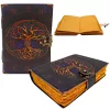 Jurnal Giftdeco AH18, piele de capra, 18 x 13 cm, stil retro, vintage