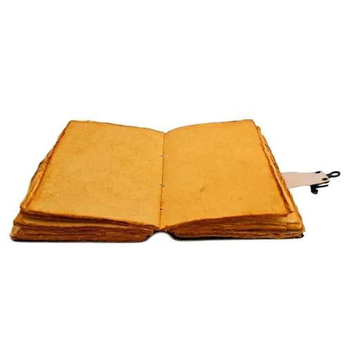 Jurnal Giftdeco AH18, piele de capra, 18 x 13 cm, stil retro, vintage