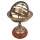 Astrolab sferic decorativ Giftdeco NC1913, sferă armilară din alamă și lemn, 28 cm