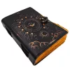 Jurnal Giftdeco AH19, piele de capra, 18 x 13 cm, stil retro, vintage