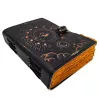 Jurnal Giftdeco AH19, piele de capra, 18 x 13 cm, stil retro, vintage