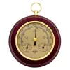 Stație meteo Giftdeco YG386, barometru, termometru și higrometru, MDF și alamă, diametru 15 cm