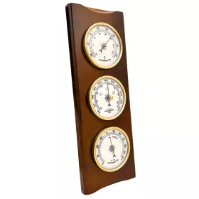   Stație meteo Giftdeco YG336, barometru, termometru și higrometru, lemn, 36 cm