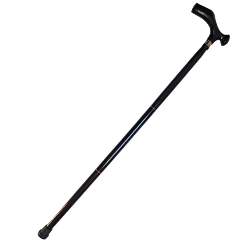 Baston pliabil Giftdeco NC103354, lemn și mâner din alamă, lungime maximă 94 cm