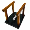 Pendul Newton decorativ Giftdeco YG1300F, metal și lemn, 19 x 15 x 15,5 cm, stil modern, clasic