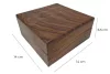 Obiect decorativ Giftdeco SD16BOX, lemn, 14 x 14 x 6,5 cm