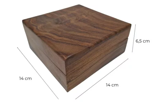 Obiect decorativ Giftdeco SD16BOX, lemn, 14 x 14 x 6,5 cm