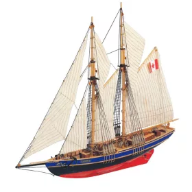   Machetă navală Bluenose II – kit din lemn pentru asamblare, 38 x 31 x 6,5 cm