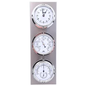   Stație meteo Anvi, barometru, higrometru, termometru, inox, 38 x 12,2 cm