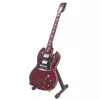 Miniatură chitara Indomini MGT-0567, AC/DC Angus Young, lemn de mahon, plastic și metal