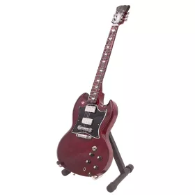   Miniatură chitara Indomini MGT-0567, AC/DC Angus Young, lemn de mahon, plastic și metal