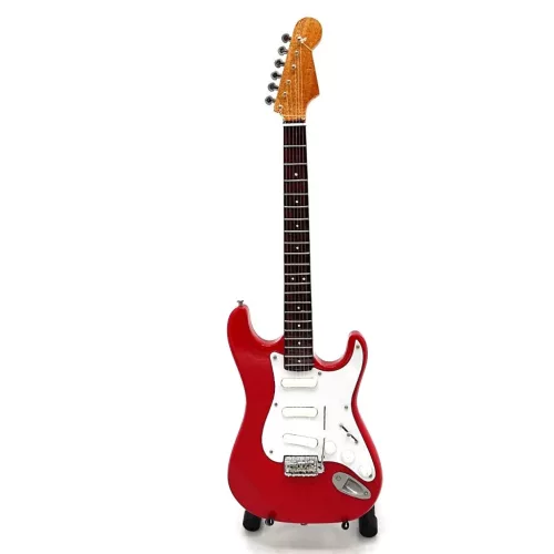 Miniatură chitara Indomini MGT-0581, Dire Straits Mark Knopfler, lemn de mahon, plastic și metal
