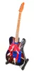 Miniatură muzicala Indomini, Rolling Stones Keith Richards, lemn de mahon, înălțime 27,5 cm, lățime 9 cm