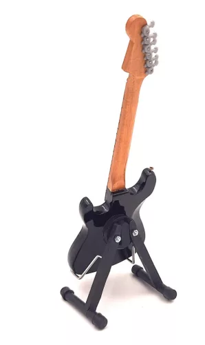 Miniatură chitara Indomini MGT-3247, Inspired by Kurt Cobain, lemn de mahon, plastic și metal, înălțime 27,5 cm, lățime 9 cm