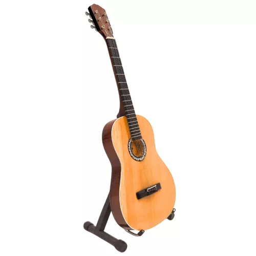 Miniatură chitara Indomini MGT-5920, classical, lemn de mahon, plastic și metal, stil clasic